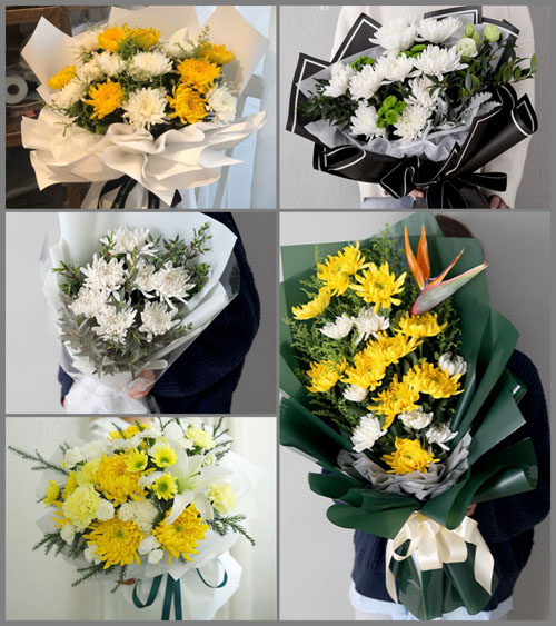 河南鹤壁山城区石林镇白事花束代送